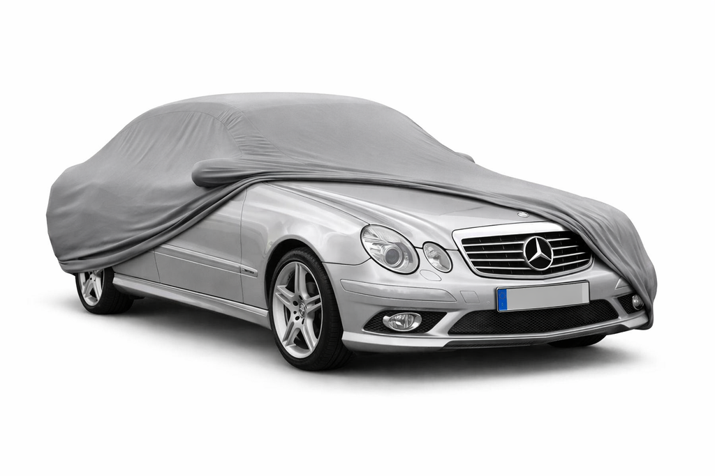 Ganzgarage Indoor Stretch Cover Carcover für Mercedes-Benz E-Klasse W211 Grau