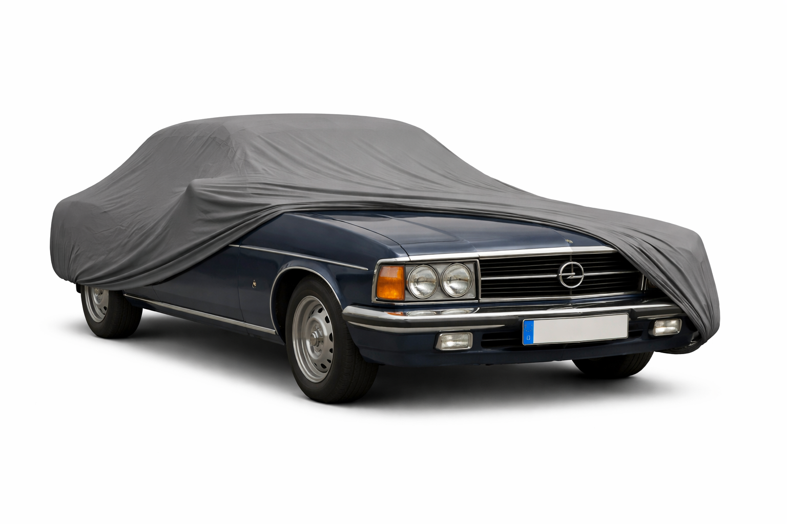 Ganzgarage Indoor Stretch Cover Carcover für Opel Admiral Grau