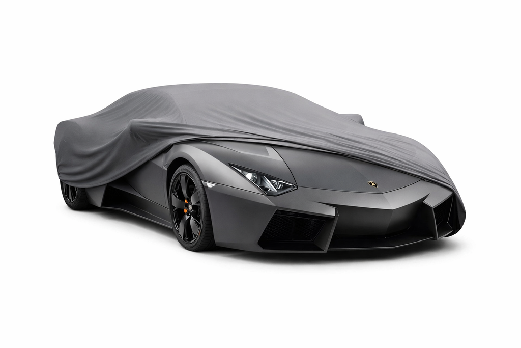 Ganzgarage Indoor Stretch Cover Carcover für Lamborghini Reventón Grau