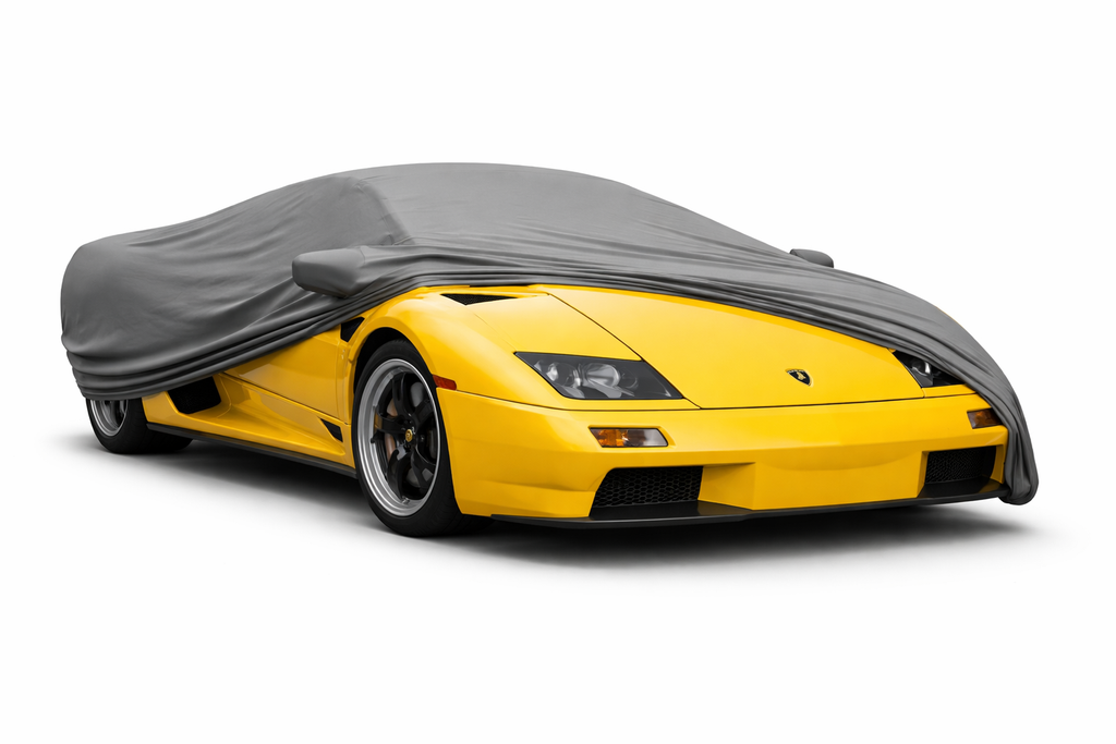 Ganzgarage Indoor Stretch Cover Carcover für Lamborghini Diablo Grau