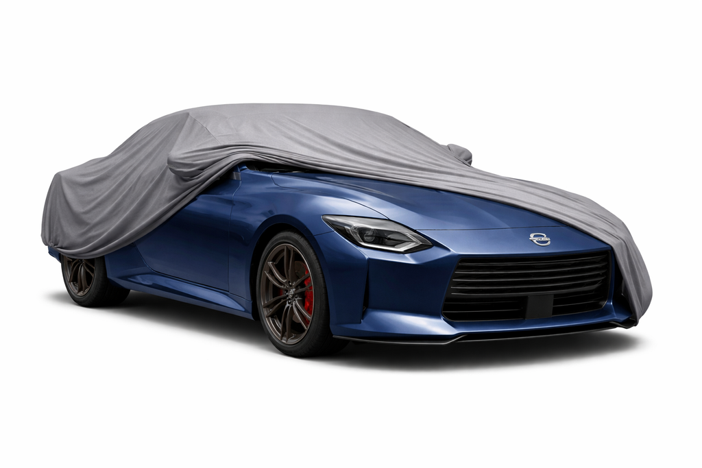Ganzgarage Indoor Stretch Cover Carcover für Nissan Z (RZ34) Grau