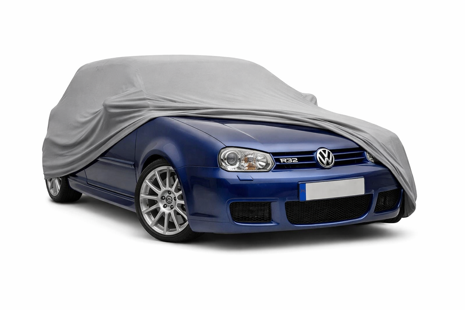 Ganzgarage Indoor Stretch Cover Carcover für VW Golf IV R32 Grau