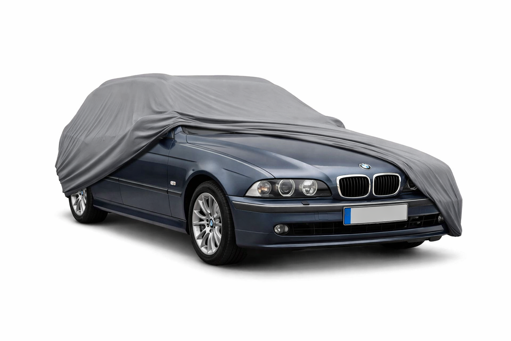 Ganzgarage Indoor Stretch Cover Carcover für BMW 5er E39 Touring Grau