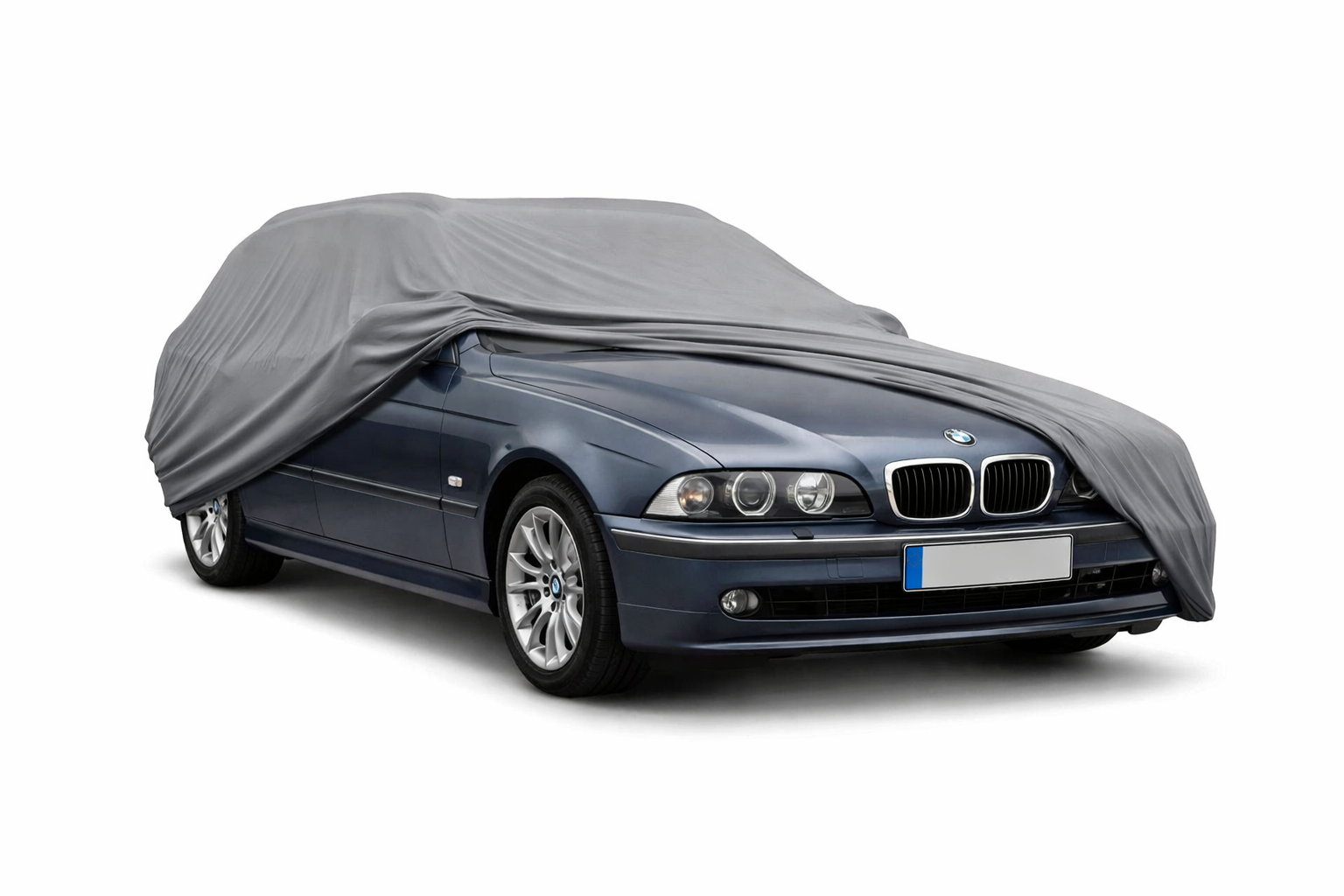 Ganzgarage Indoor Stretch Cover Carcover für BMW 5er E39 Touring Grau