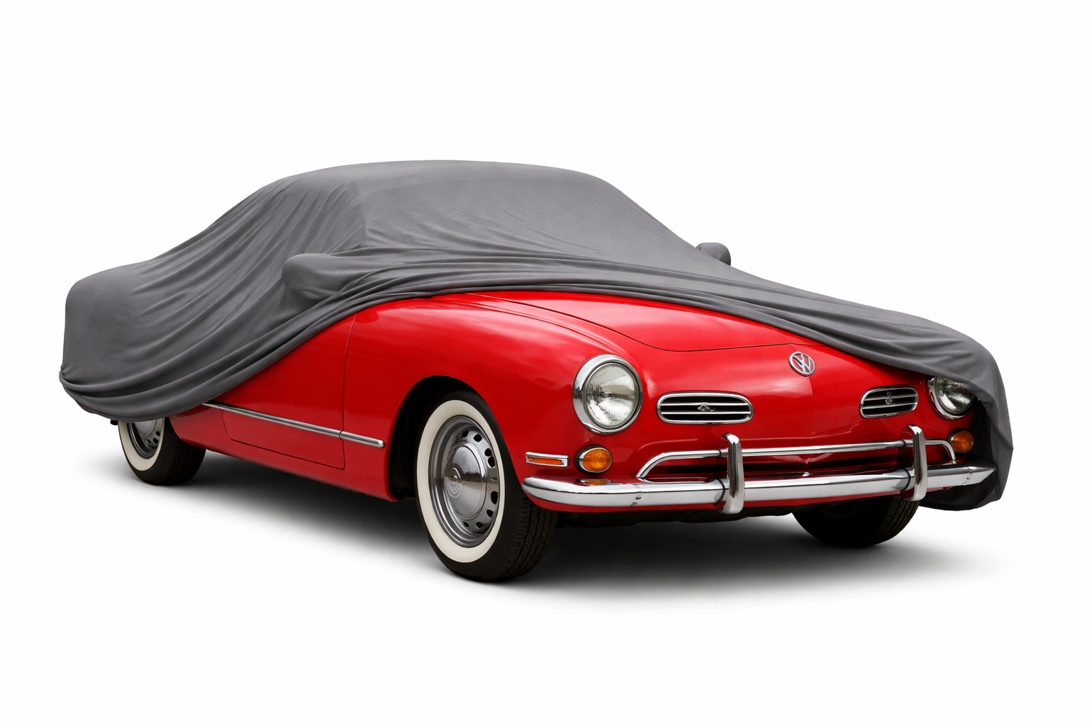 Ganzgarage Indoor Stretch Cover Carcover für VW Karmann Ghia Grau