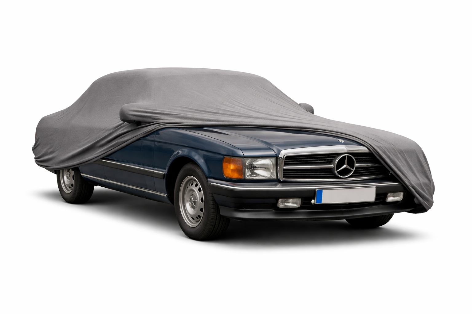 Ganzgarage Indoor Stretch Cover Carcover für Mercedes-Benz W114 W115 Grau Grau