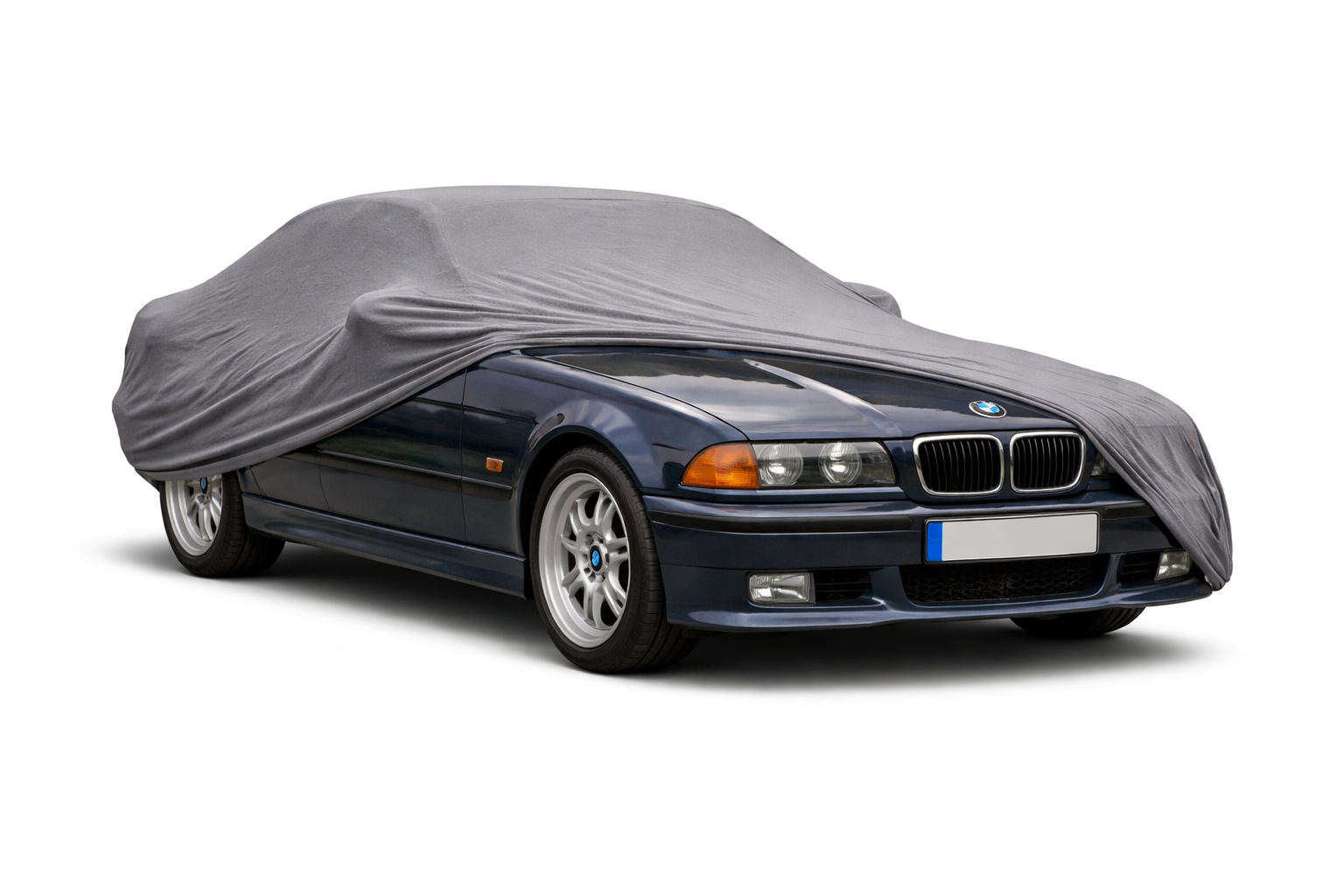 Ganzgarage Indoor Stretch Cover Carcover für BMW 3er E36 Touring Grau