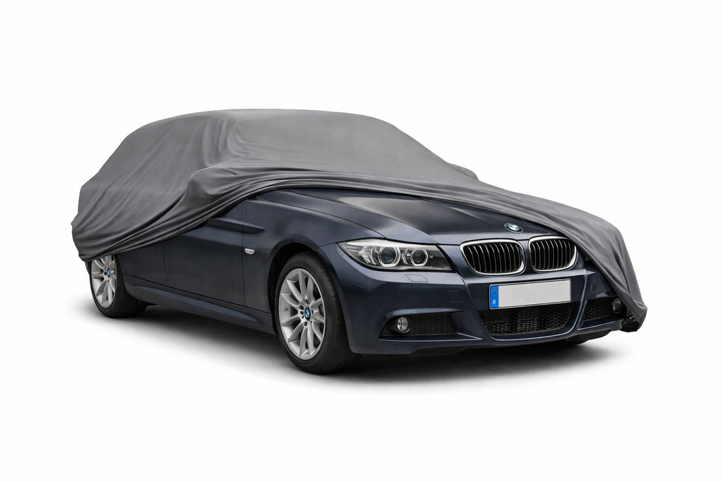 Ganzgarage Indoor Stretch Cover Carcover für BMW 3er E91 Touring Grau