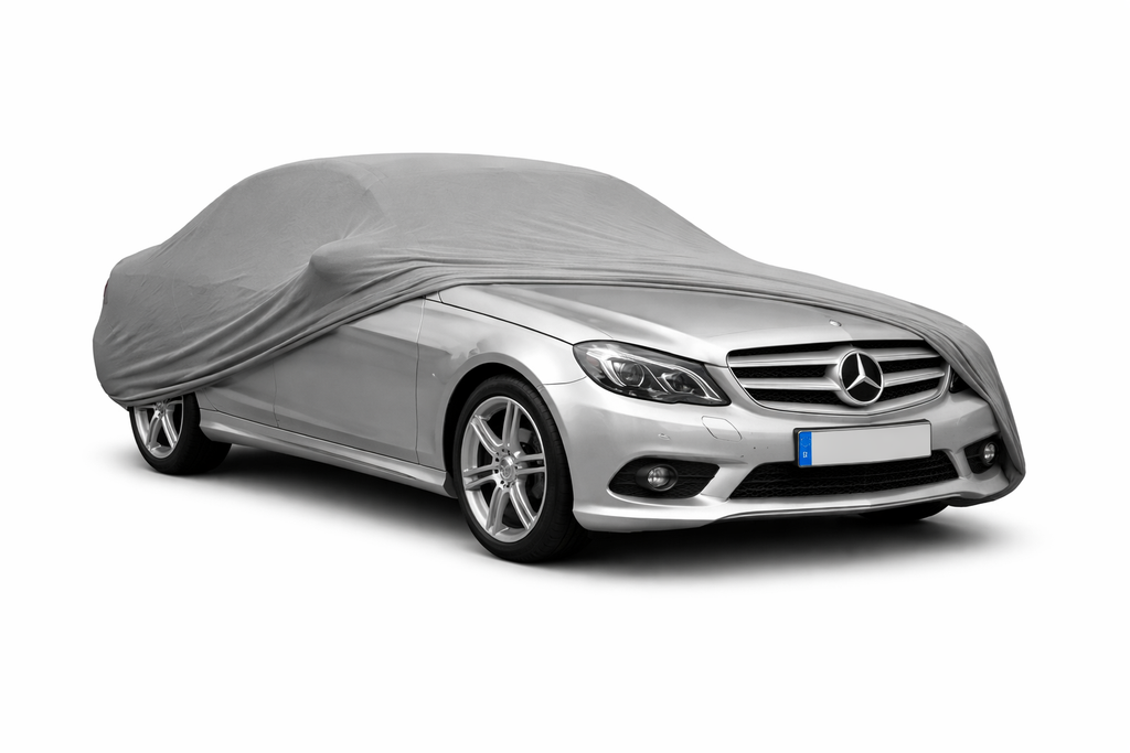 Ganzgarage Indoor Stretch Cover Carcover für Mercedes-Benz C-Klasse W204 Grau