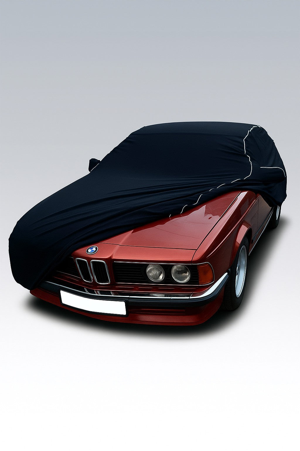 Ganzgarage Indoor Stretch Cover Carcover für Bmw 6er E24 Schwarz