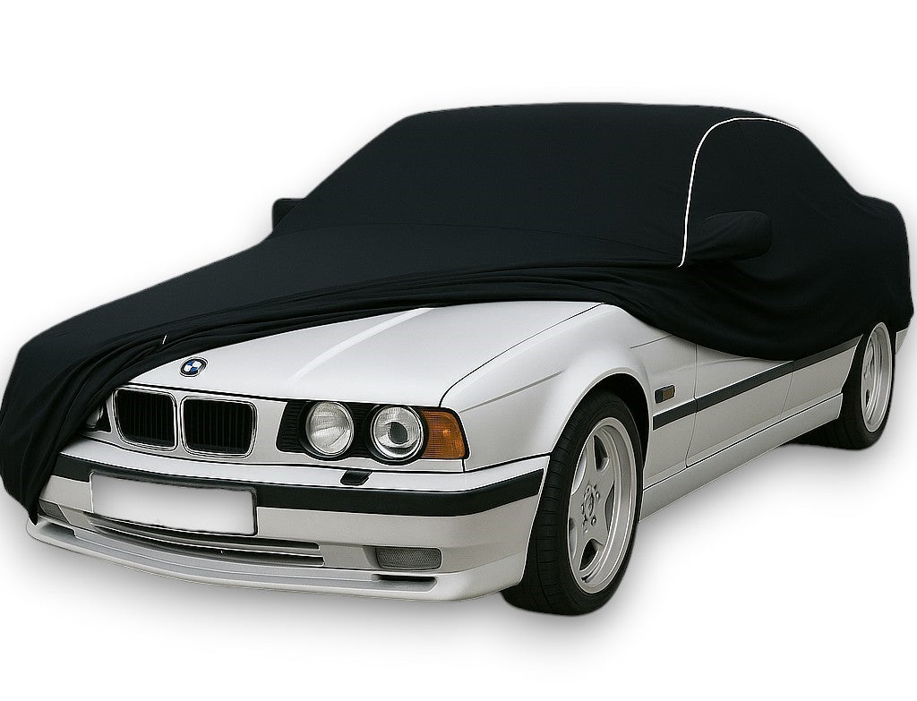 Ganzgarage Indoor Stretch Cover Carcover für BMW E34 Schwarz