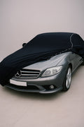 Ganzgarage Indoor Stretch Cover Carcover für Mercedes CL C216 Schwarz