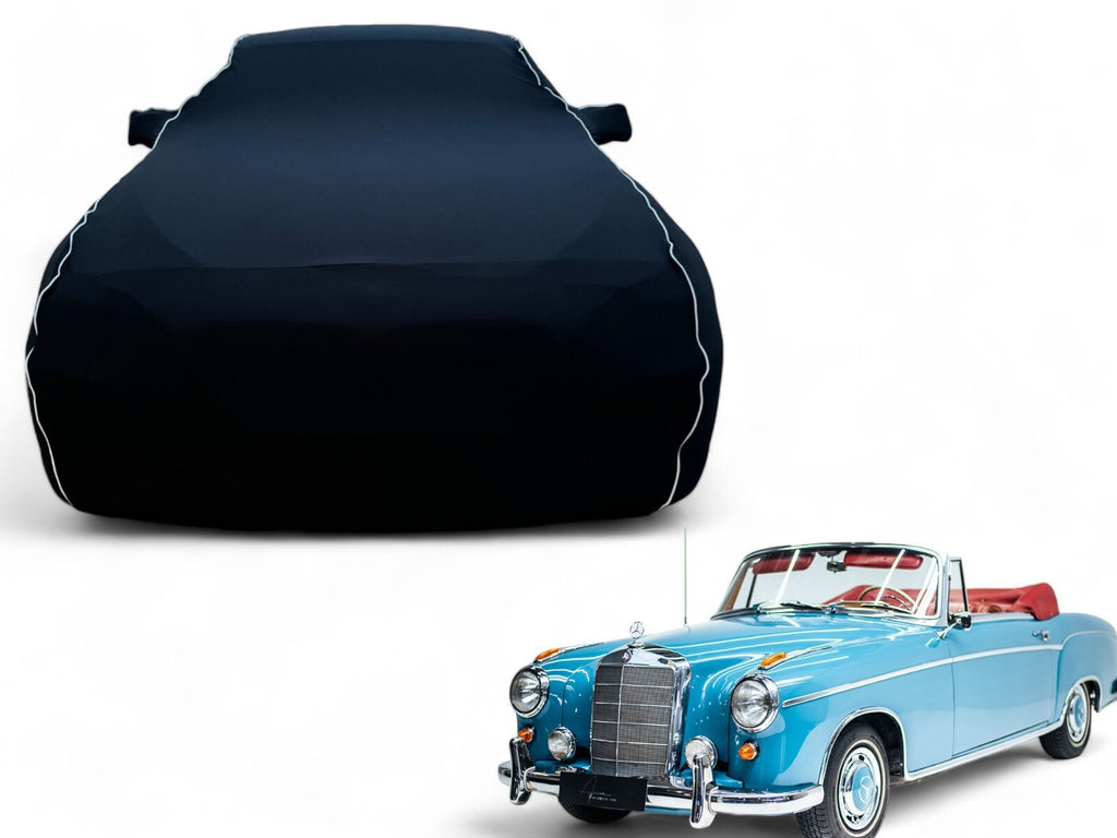 Ganzgarage Indoor Stretch Cover Carcover für Mercedes W120 W121 Ponton Schwarz