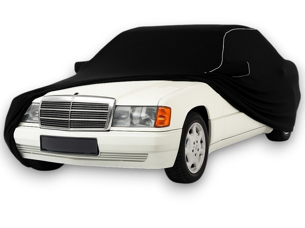 Ganzgarage Indoor Stretch Cover Carcover für Mercedes W201 Schwarz.
