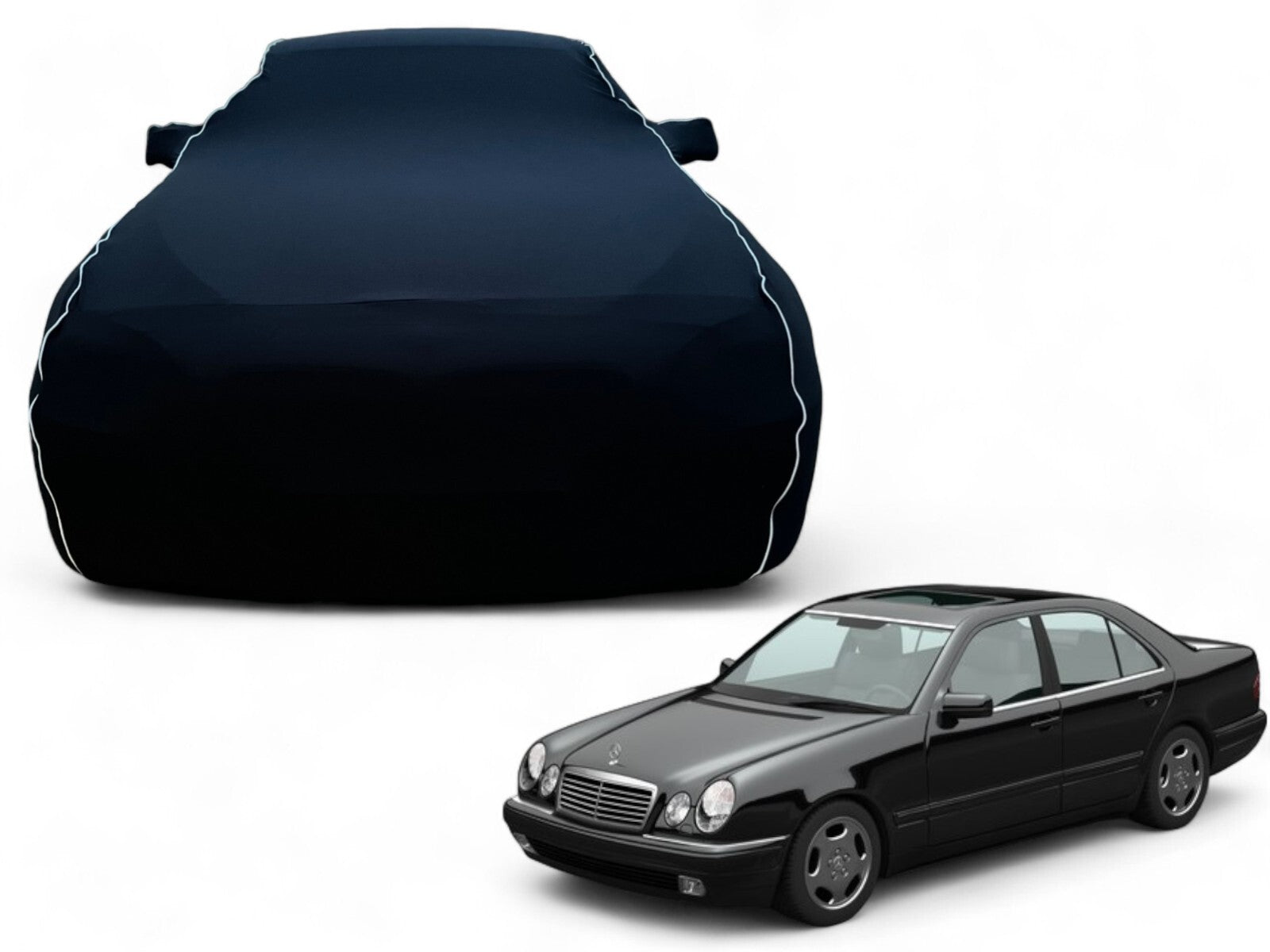 Ganzgarage Indoor Stretch Cover Carcover für Mercedes W210 1995-02 Limousine