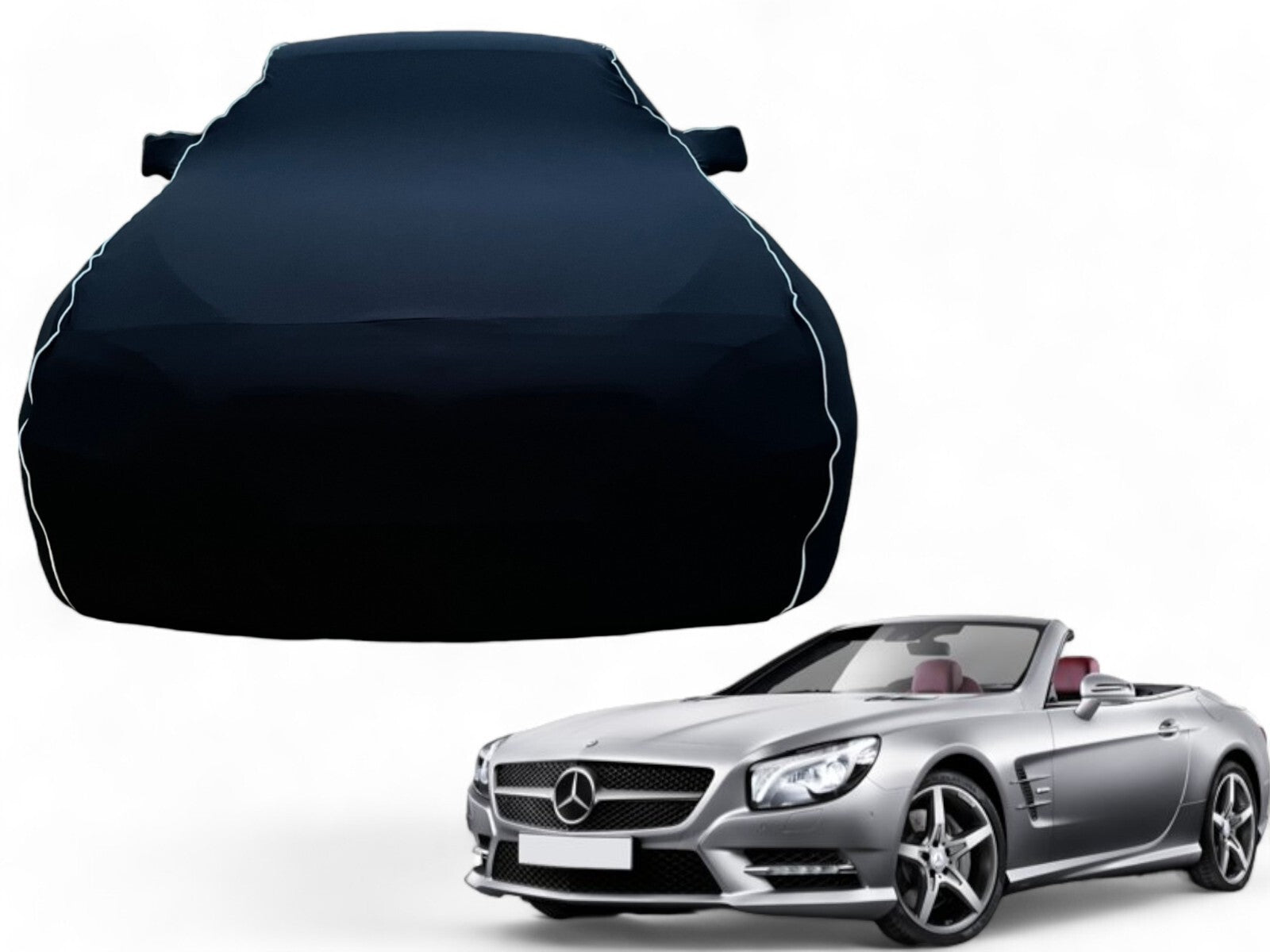 Ganzgarage Indoor Stretch Cover Carcover für Mercedes Sl R231 2012-19 Schwarz