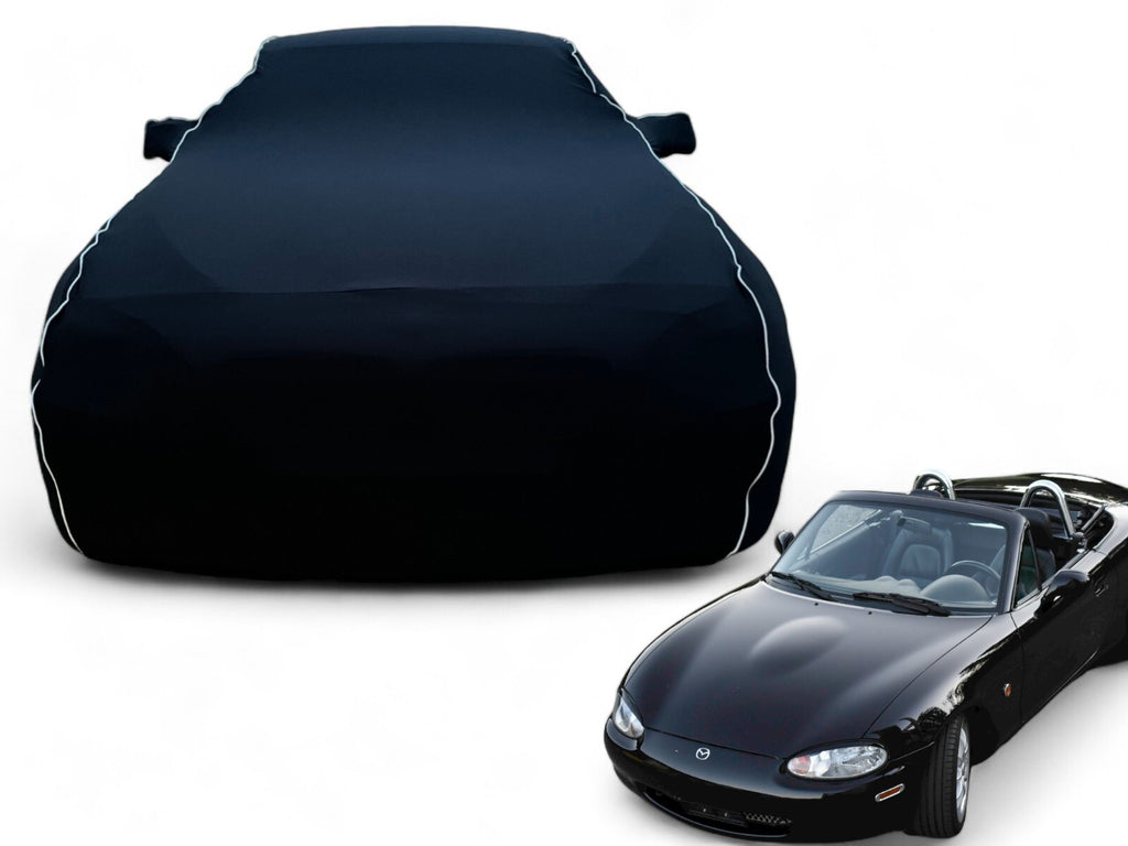 Ganzgarage Indoor Stretch Cover Carcover für Mazda MX5 Schwarz