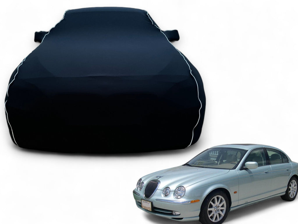 Ganzgarage Indoor Stretch Cover Carcover für Jaguar S Type Schwarz