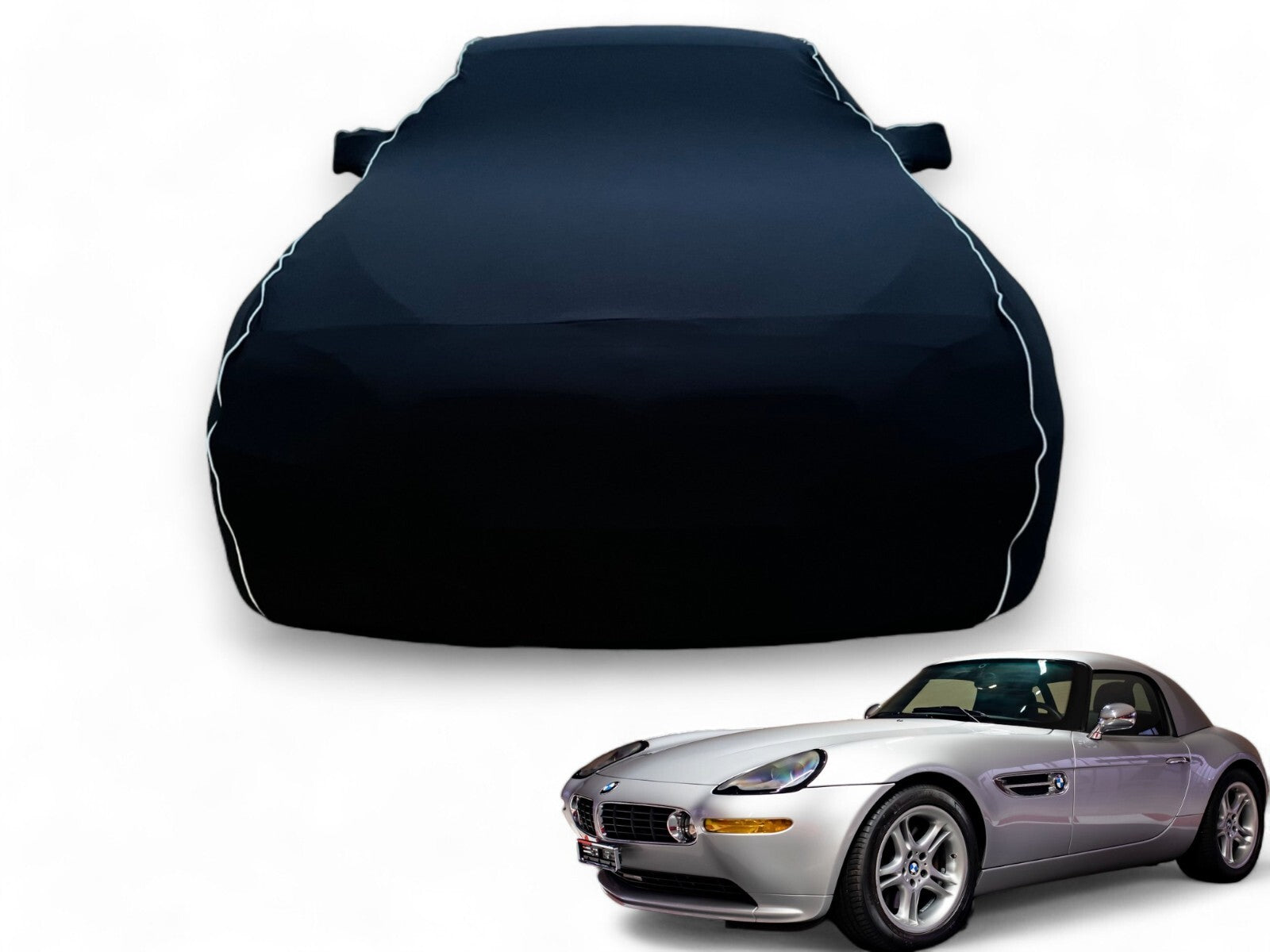 Ganzgarage Indoor Stretch Cover Carcover für Bmw Z8 Schwarz