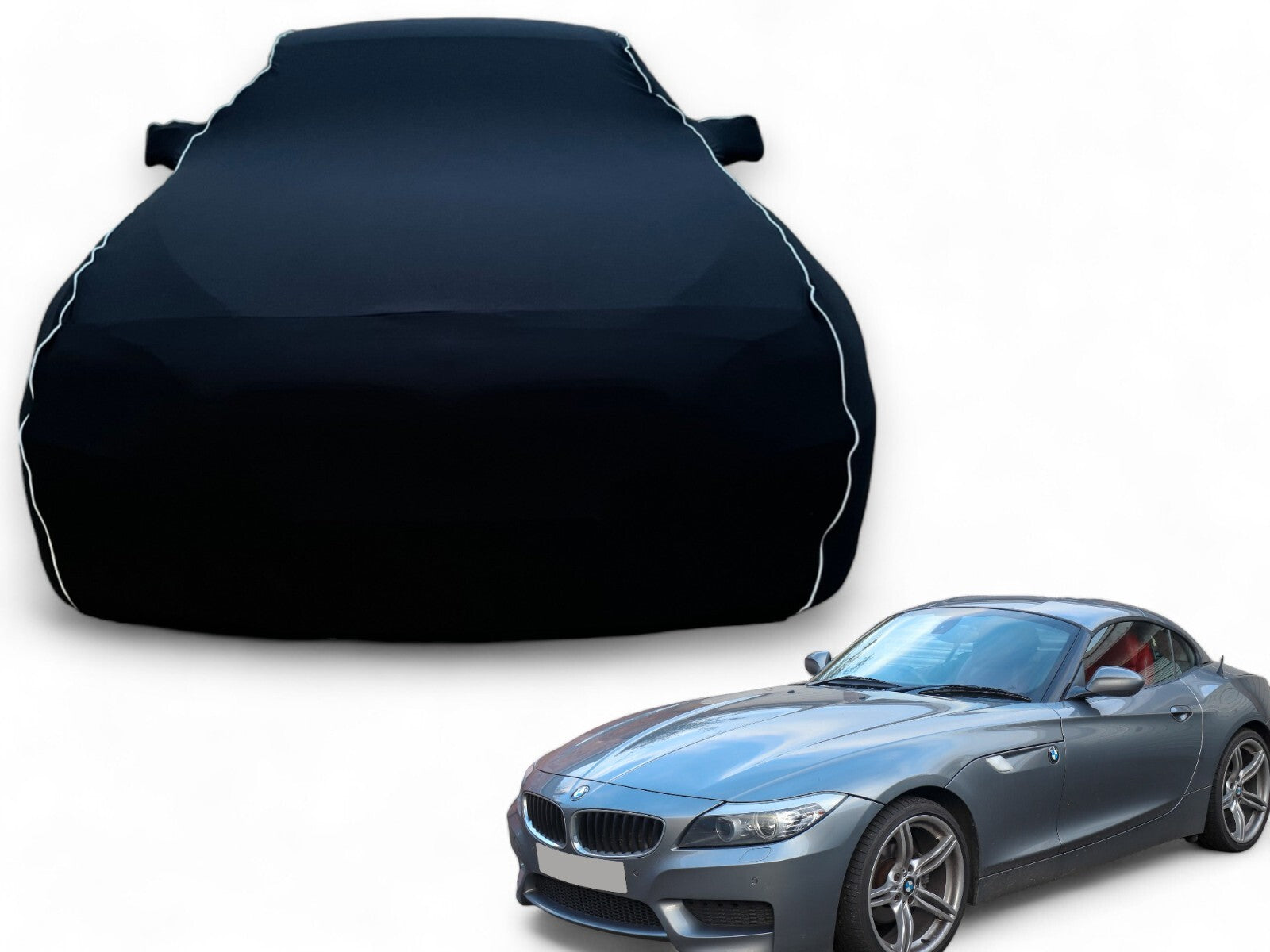 Ganzgarage Indoor Stretch Cover Carcover für BMW Z4 Schwarz