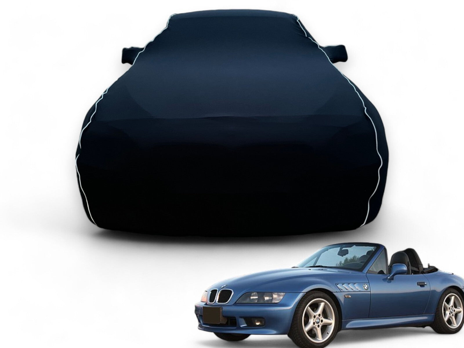 Ganzgarage Indoor Stretch Cover Carcover für BMW Z3 Schwarz.