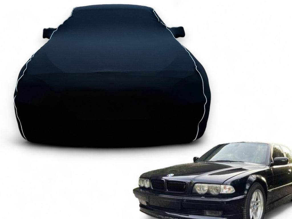 Ganzgarage Indoor Stretch Cover Carcover für BMW E38 Schwarz