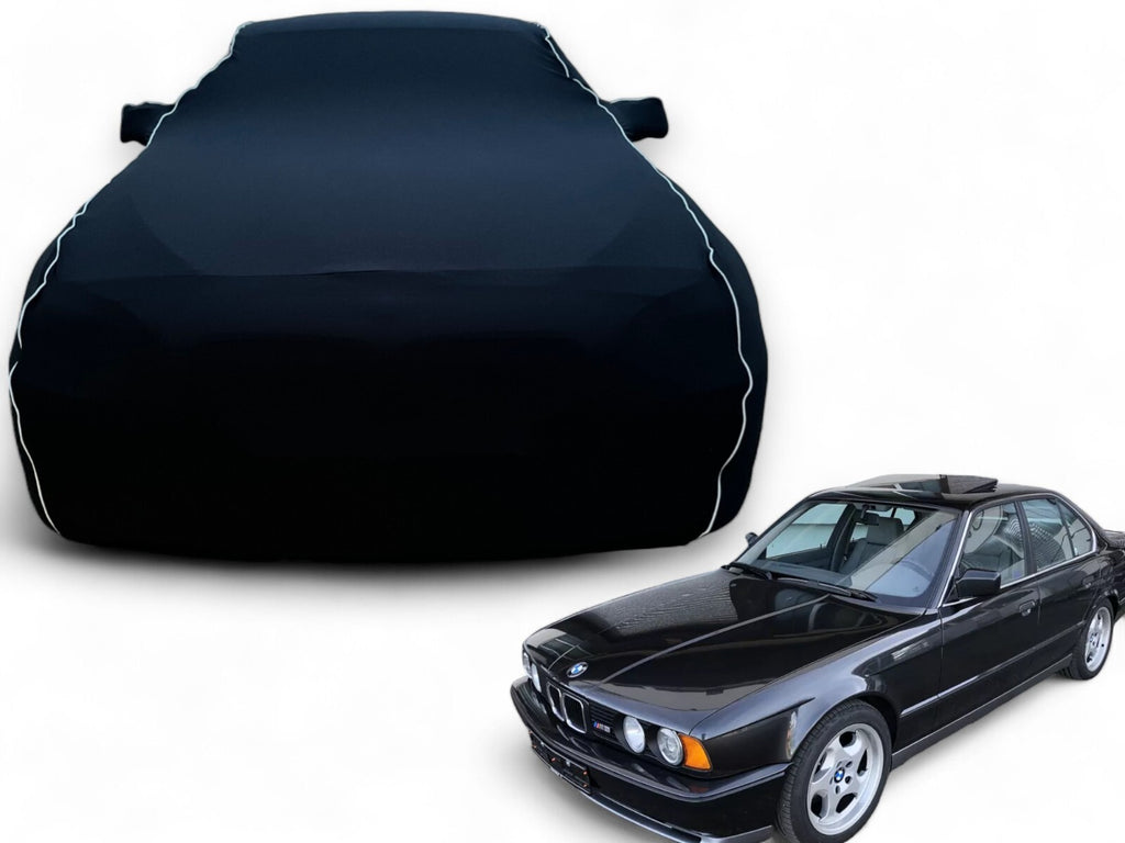 Ganzgarage Indoor Stretch Cover Carcover für BMW E34 Schwarz