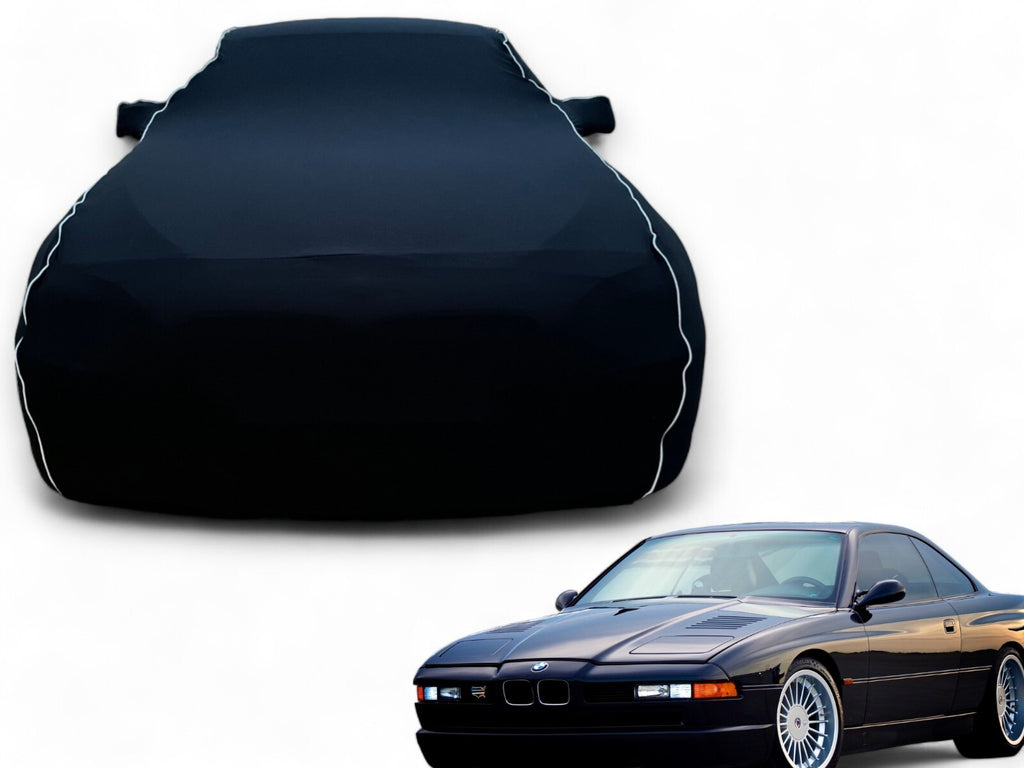 Ganzgarage Indoor Stretch Cover Carcover für BMW E31 Schwarz.