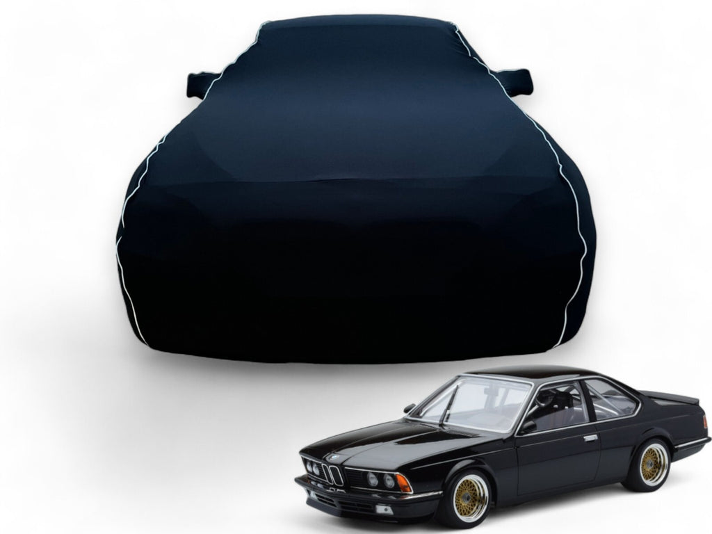 Ganzgarage Indoor Stretch Cover Carcover für Bmw 6er E24 Schwarz