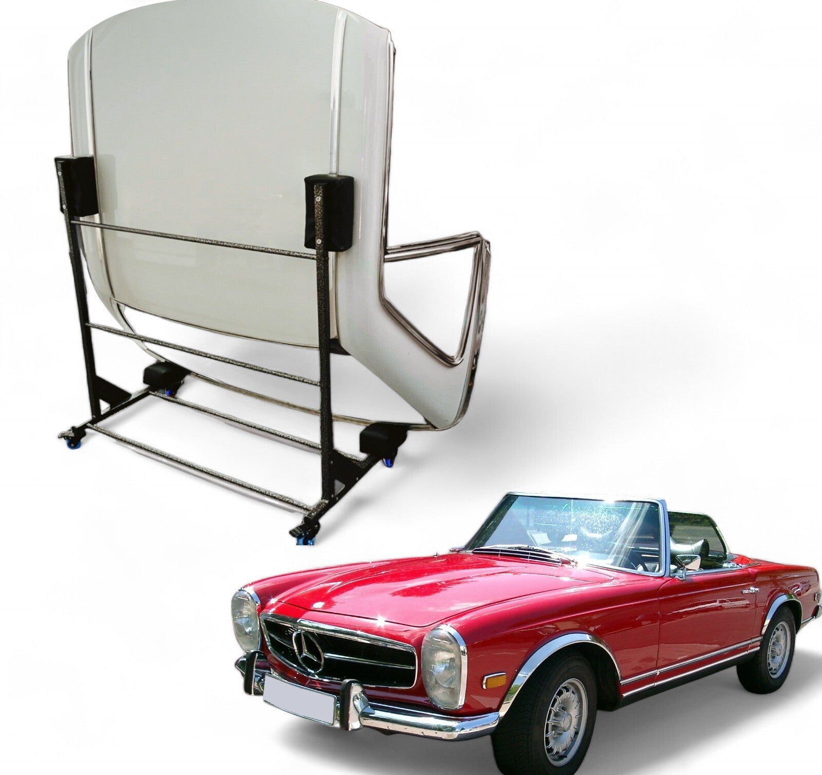 Hardtopständer Dachständer Hardtopwagen Cabrio für Mercedes W113