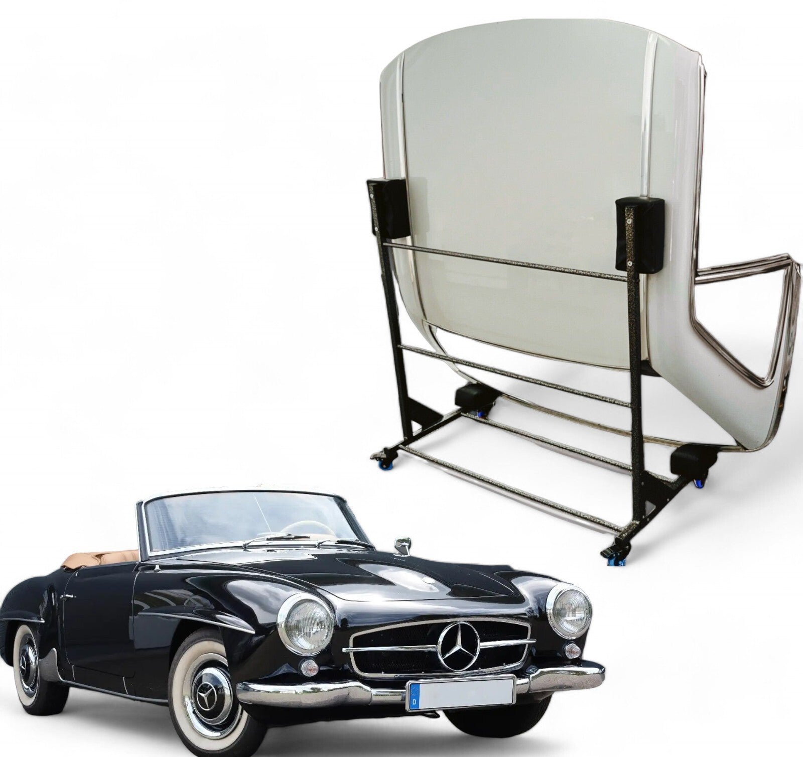 Hardtopständer Dachständer Hardtopwagen für Mercedes 190SL W121 SL