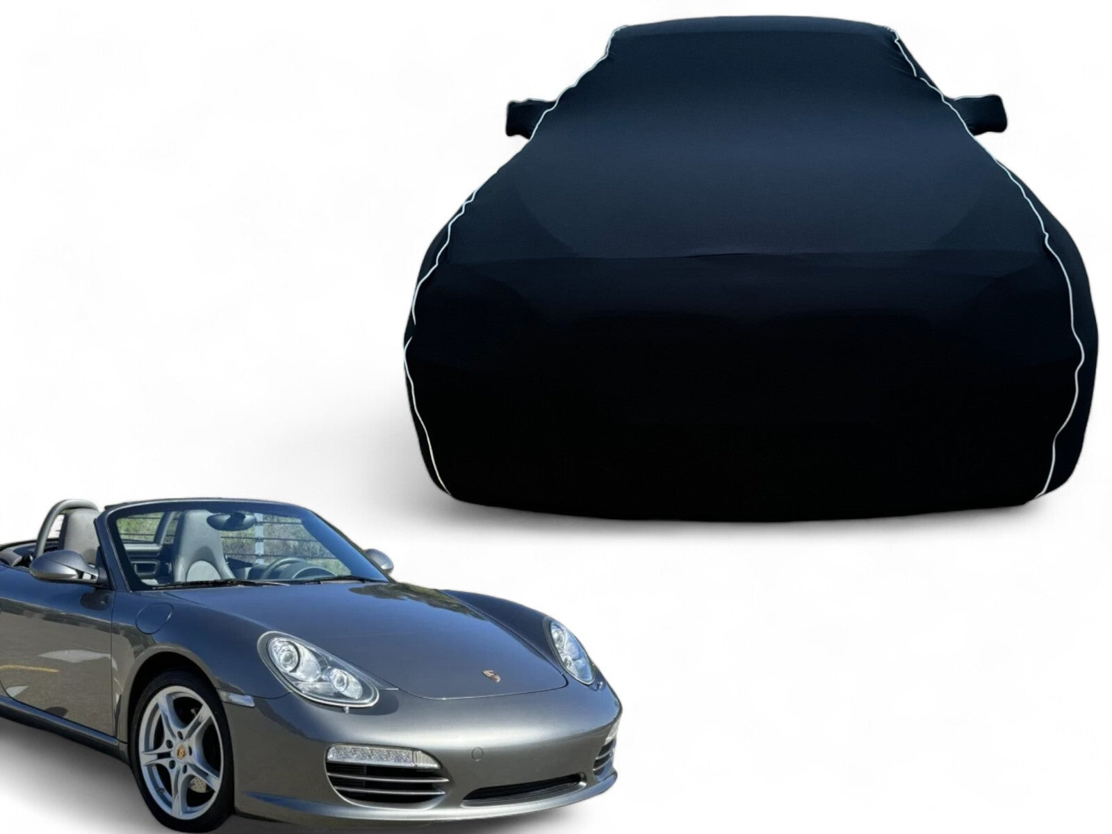 Ganzgarage Indoor Stretch Cover Carcover für Porsche Boxster 987 Schwarz