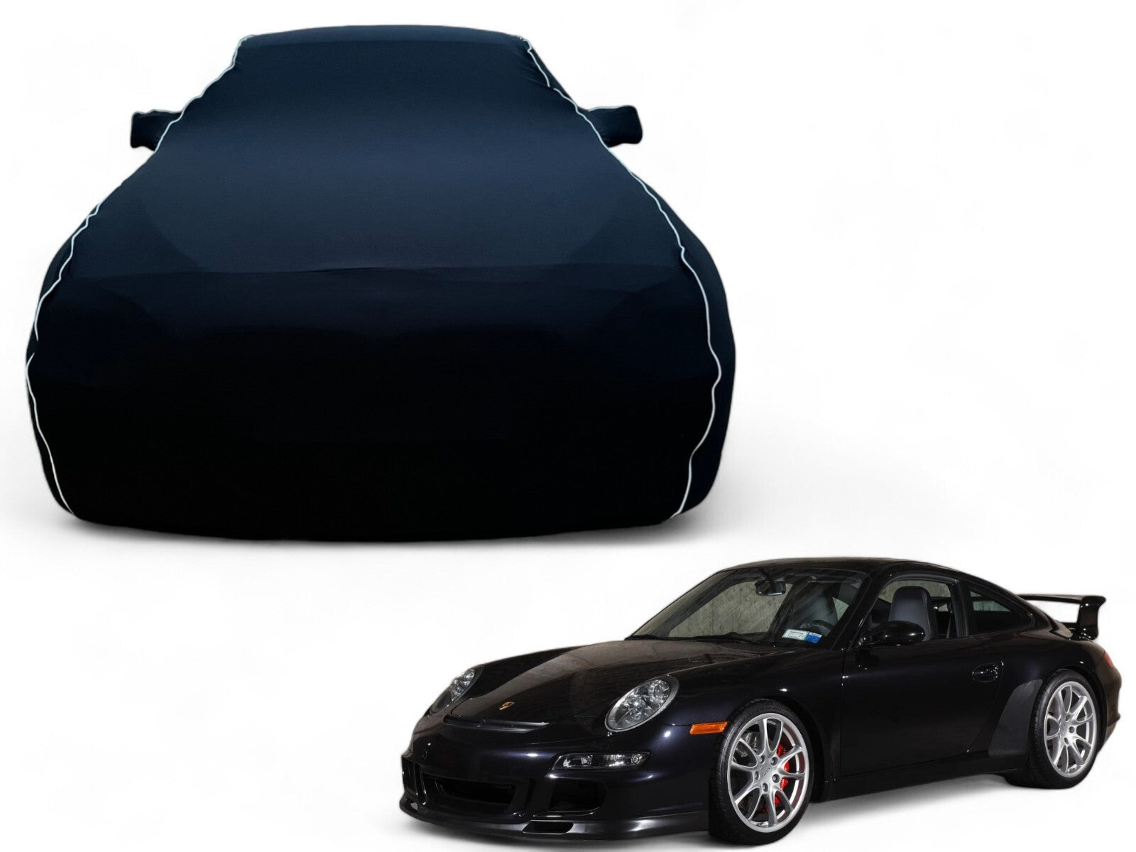 Ganzgarage Indoor Stretch Cover Carcover für Porsche 911 997 GT3 Schwarz