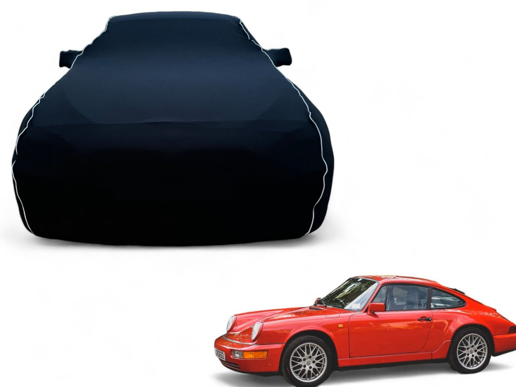 Ganzgarage Indoor Stretch Cover Carcover für Porsche 911 964 C2 C4 Schwarz