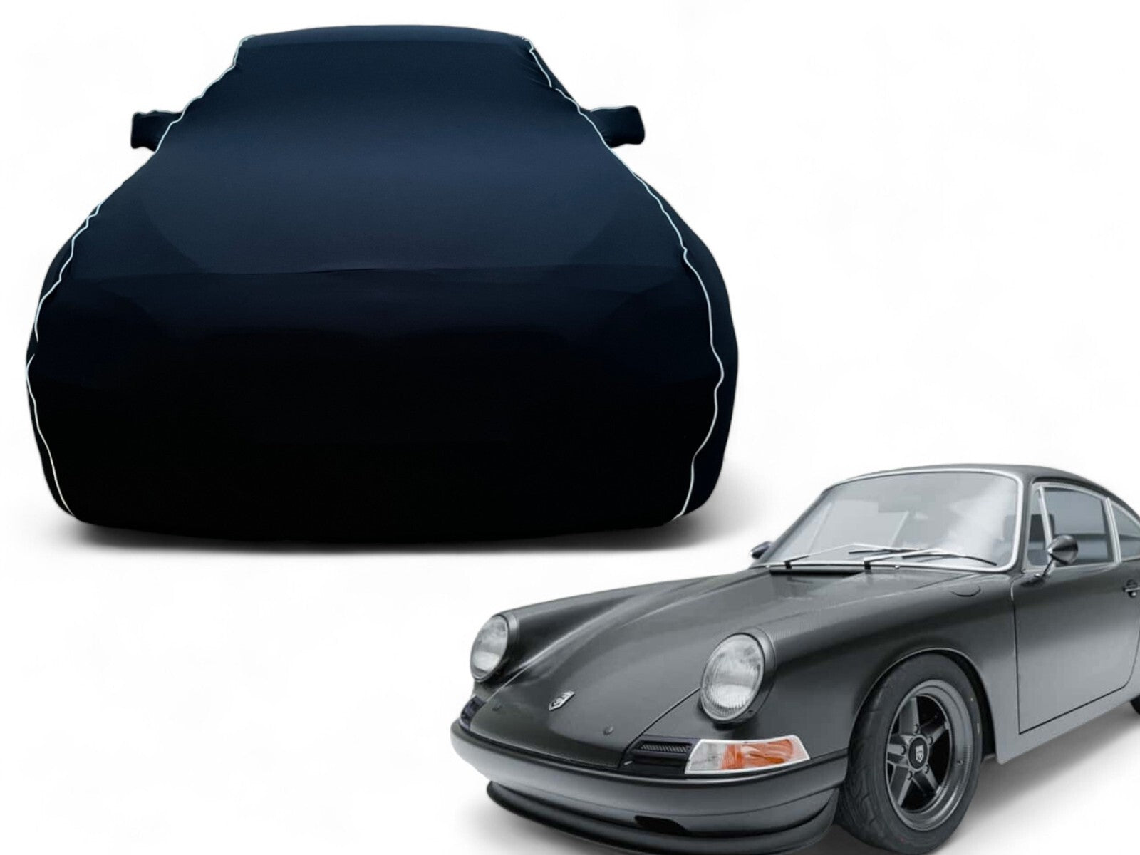 Ganzgarage Indoor Stretch Cover Carcover für Porsche 911 912 Schwarz
