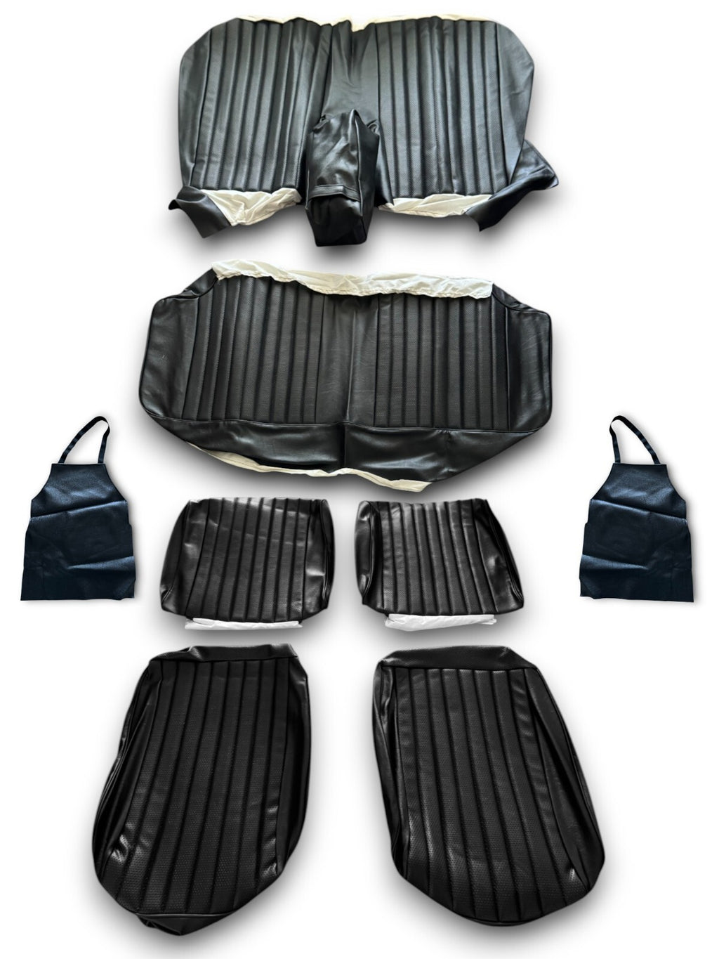 Sitzbezüge Bezüge Sitze für Opel Rekord C 1966 - 1972 schwarz