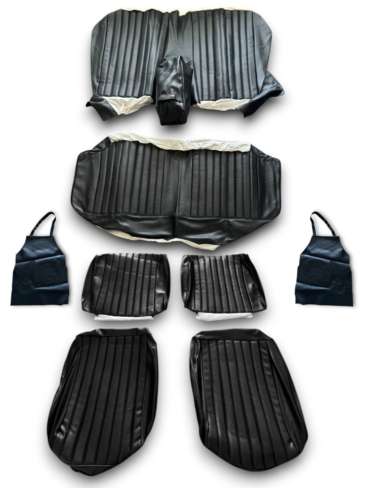 Sitzbezüge Bezüge Sitze für Opel Rekord C 1966 - 1972 schwarz
