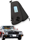 Sonnenblenden Sunvisor Paar mit Stangen + Clips für Mercedes SL R107 Schwarz.