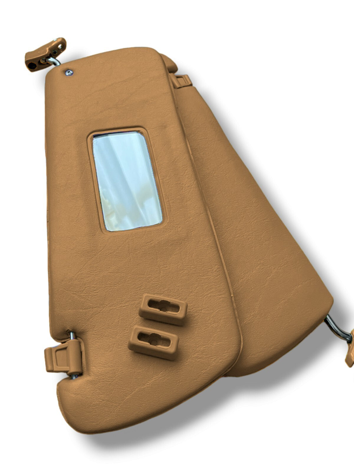 Sonnenblenden Sunvisor Paar mit Stangen + Clips für Mercedes SL R107 Dattel.