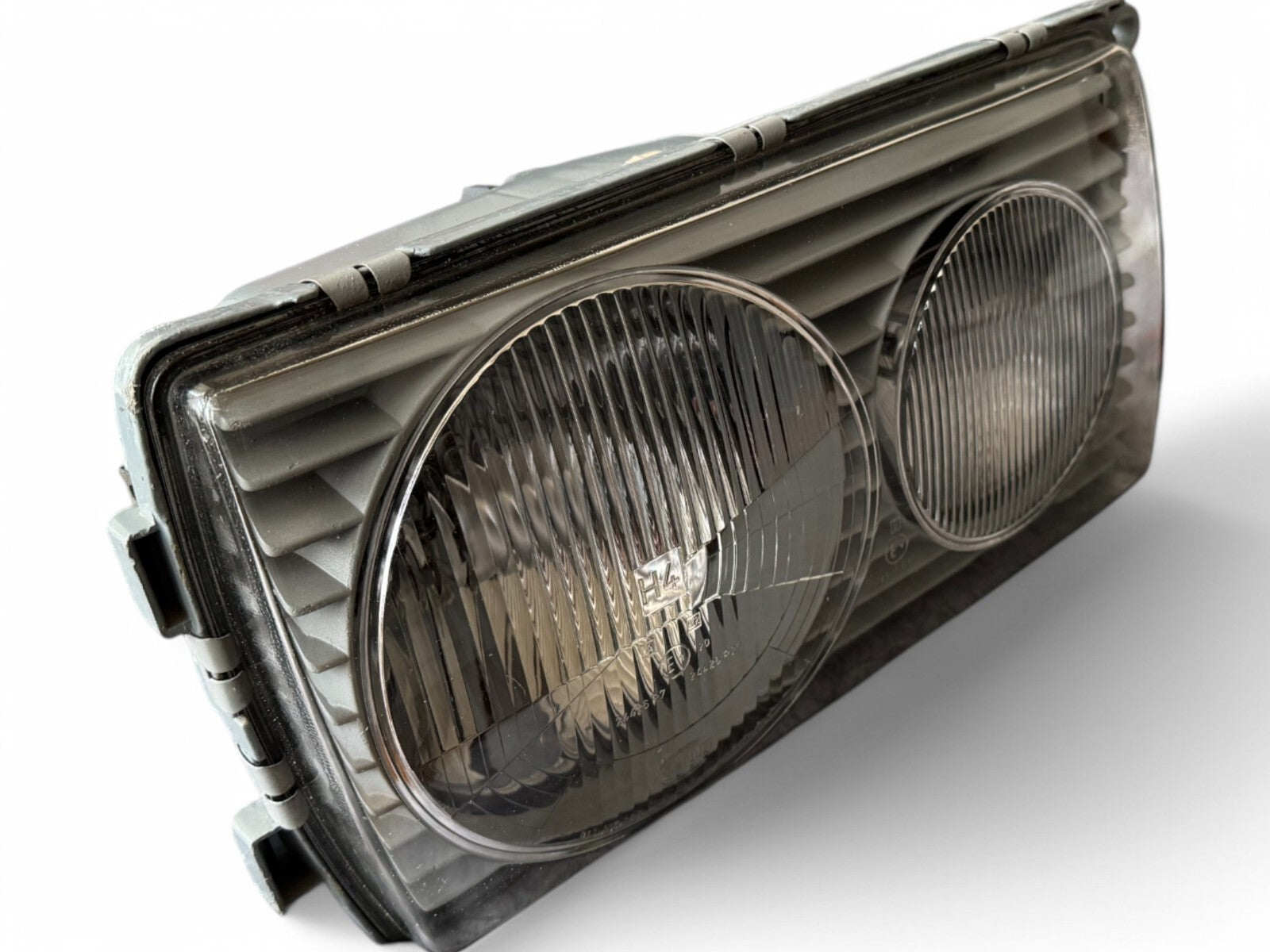 Komplett Scheinwerfer für Mercedes W123 Ochsenauge original E1 Links wie neu