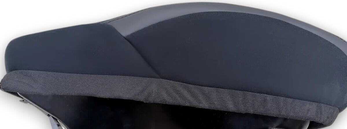 Sitzbezug Sitzfläche Vordersitz für Mercedes W212 Fahrerseite Weiße Nähte