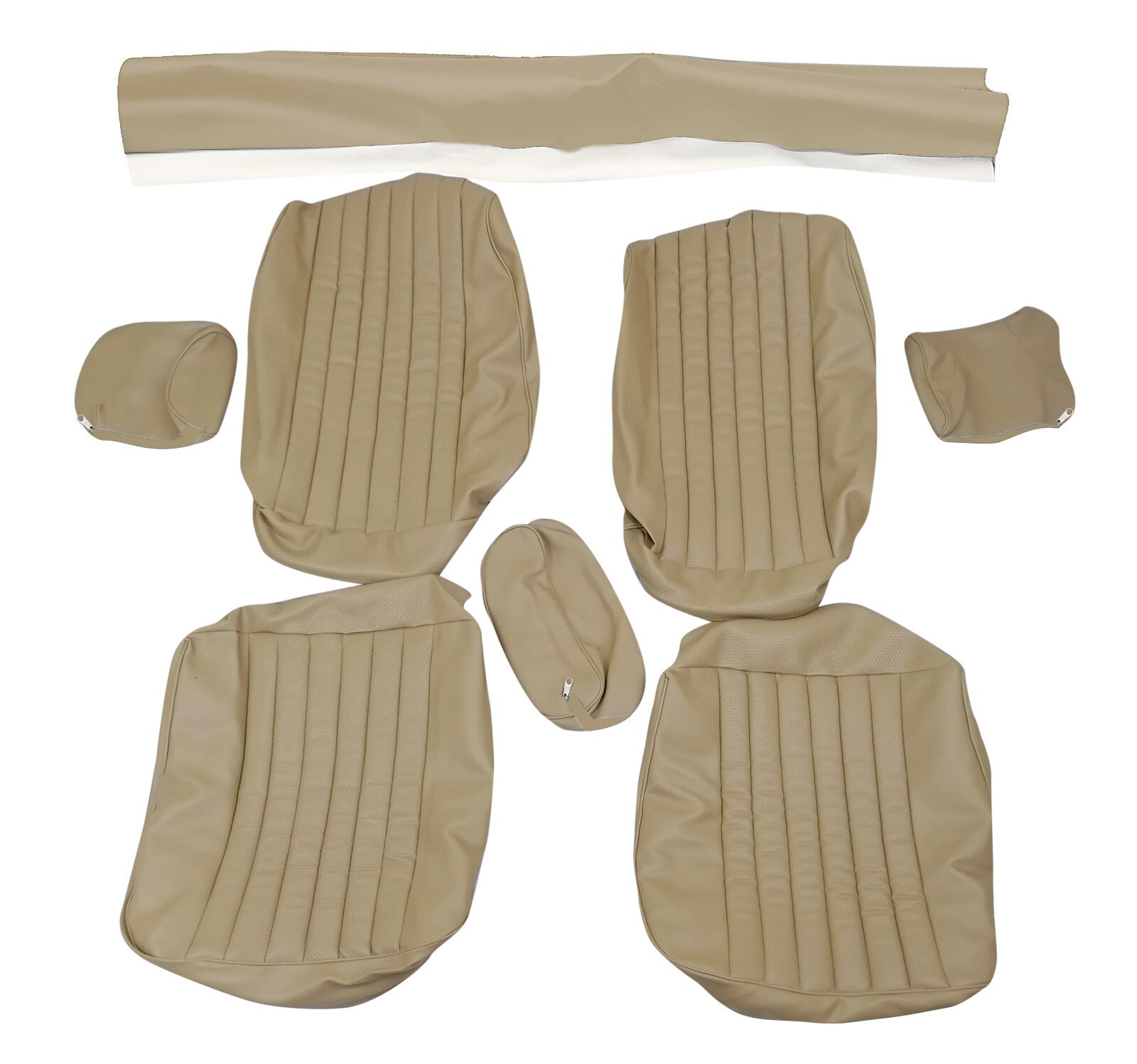 Sitzbezüge Bezüge für die Vordersitze für Mercedes Benz SL R107 beige bis 1984.