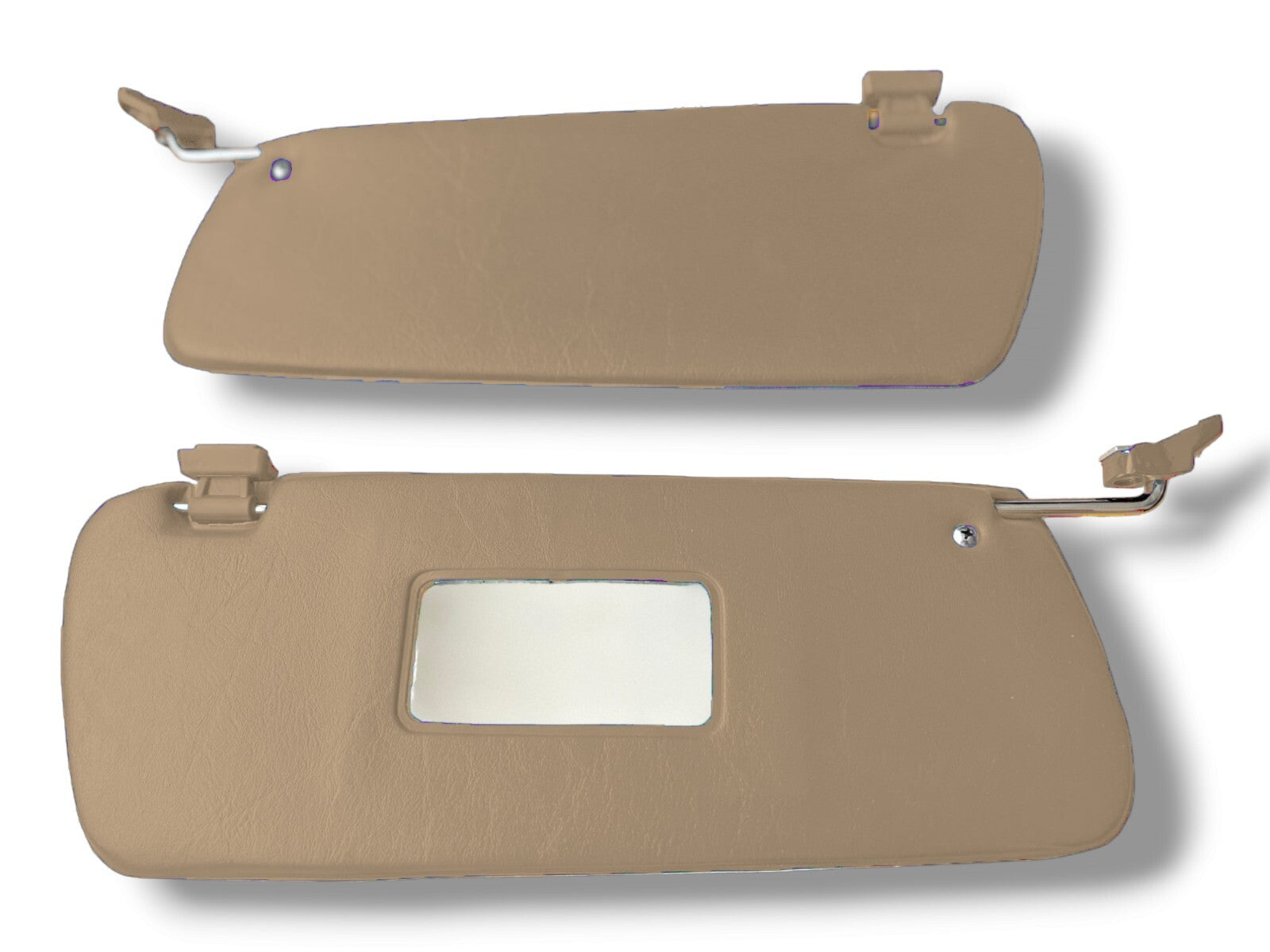 Sonnenblenden Sunvisor Paar mit Stangen + Clips für Mercedes SL R107 Beige