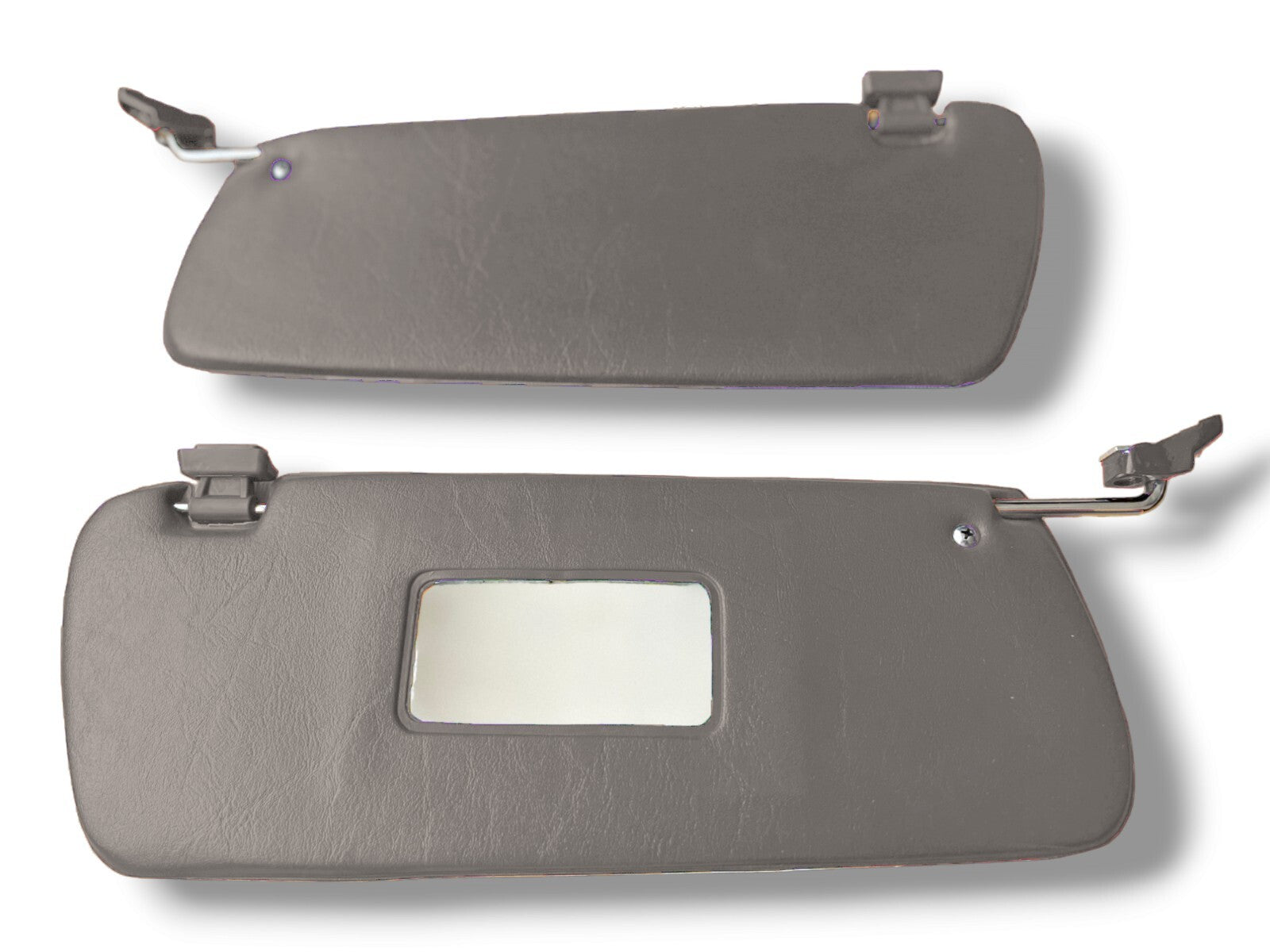 Sonnenblenden Sunvisor Paar mit Stangen + Clips für Mercedes SL R107 Grau