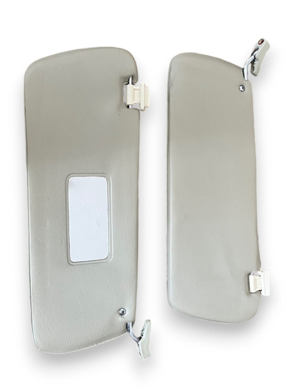Sonnenblenden Sunvisor Paar mit Stangen + Clips für Mercedes SL R107 Pergament.