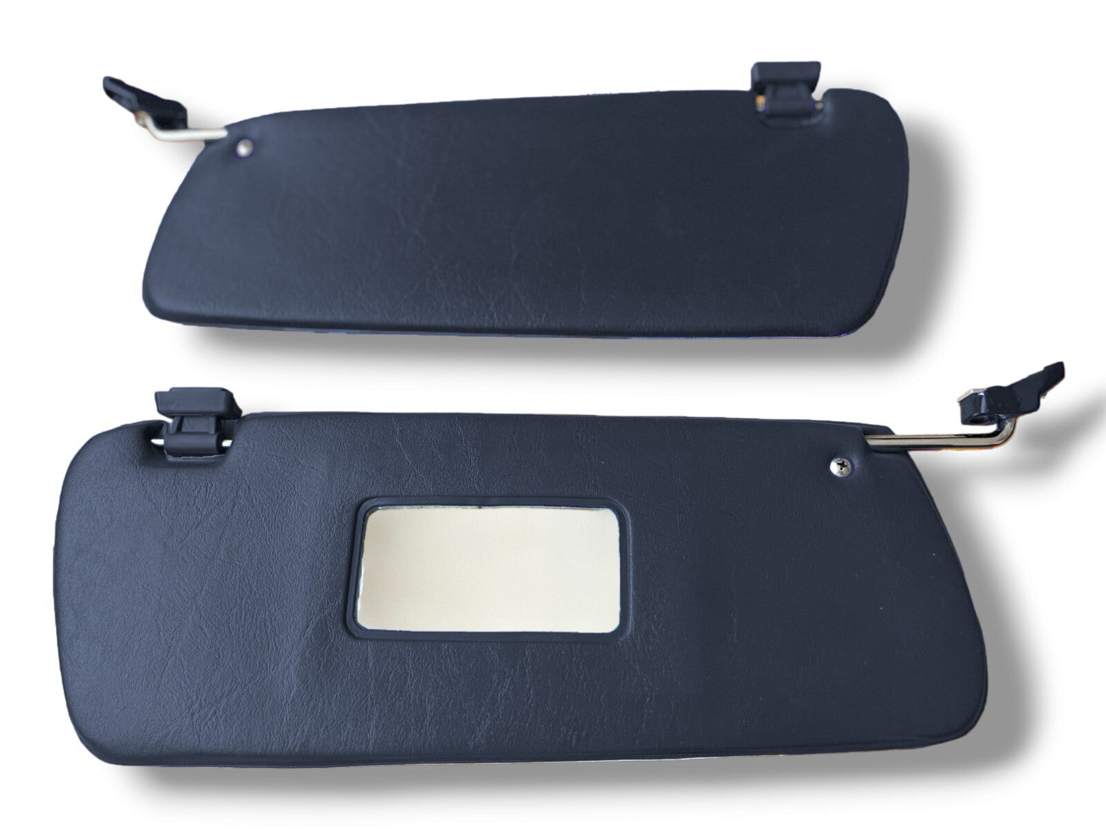Sonnenblenden Sunvisor Paar mit Stangen + Clips für Mercedes SL R107 Blau.