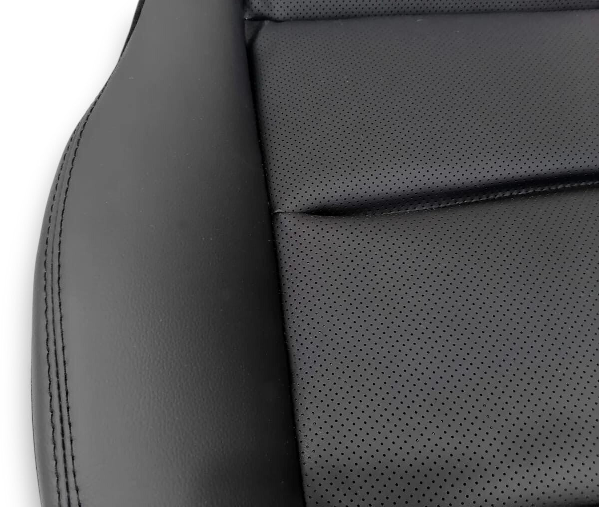 Sitzbezug Sitzfläche Vordersitz für Mercedes W212 Fahrerseite Weiße Nähte
