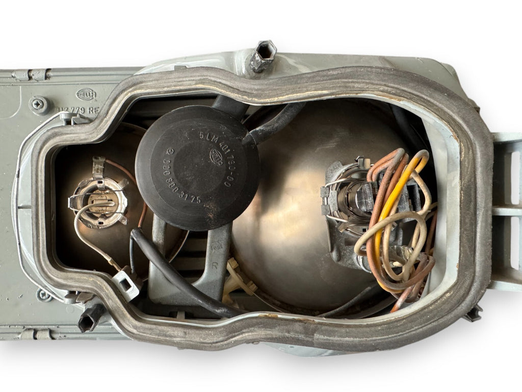Komplett Scheinwerfer für Mercedes W123 Ochsenauge original E1 Rechts wie neu