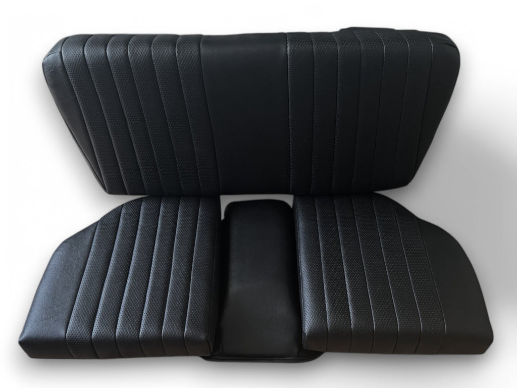 Rückbank Notsitz Kindersitz + Sicherheitsgurte für Mercedes-Benz SL R107 Schwarz