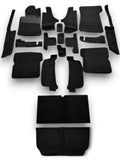 Teppichsatz Teppich für Mercedes SL107 R107/W107 Gummi Absatzschoner schwarz